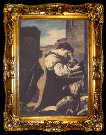 framed  Domenico  Feti Melancholy or the Penitent Magdalen (mk05), ta009-2